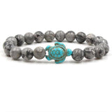 Bracelets en pierres naturelles motif tortue