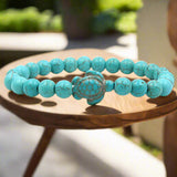 Bracelets en pierres naturelles motif tortue