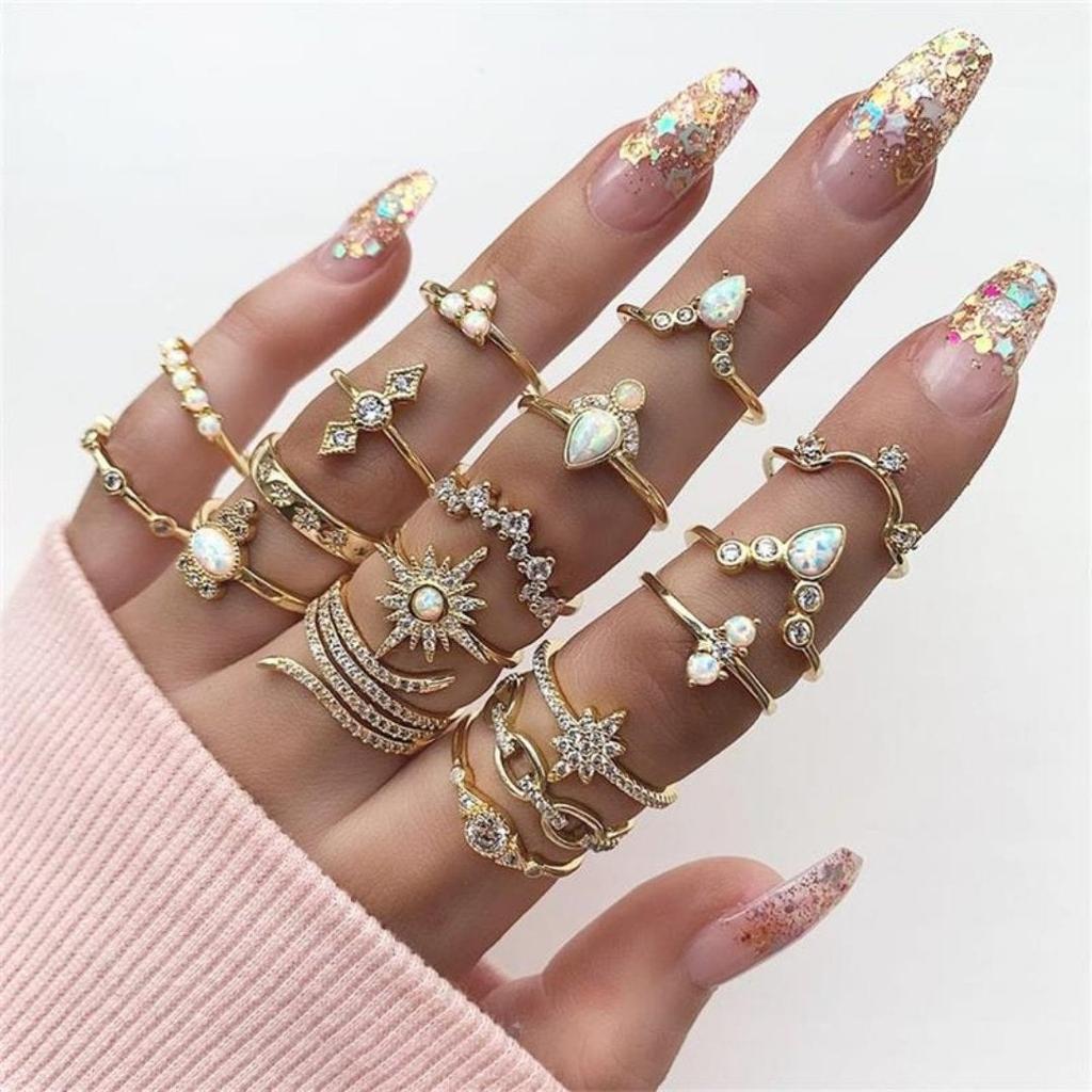 Ensemble premium exclusif de 8 à 12 bagues