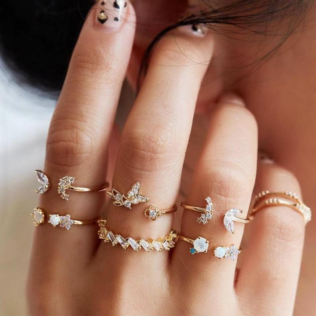 Ensemble premium exclusif de 8 à 12 bagues