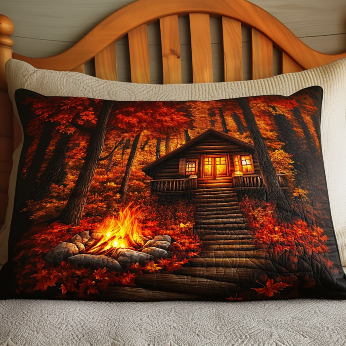 Taie d'oreiller matelassée Lueur d'Automne