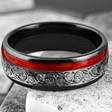 Flamme – Ring aus Wolframcarbid