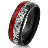 Flamme – Ring aus Wolframcarbid