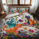 Ensemble de lit matelassé 3 pièces - Chat