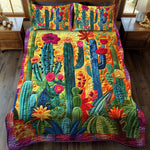 Ensemble de lit matelassé 3 pièces - Cactus