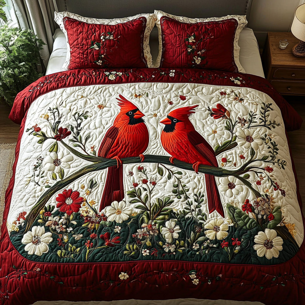 Ensemble de lit matelassé 3 pièces - Cardinal Éternel