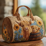 Sac de Voyage Matelassé - Vache d'Écosse