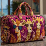 Sac de Voyage Matelassé - Girafe