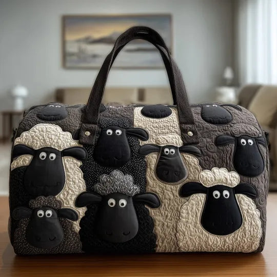 Gesteppte Reisetasche – Schafweide