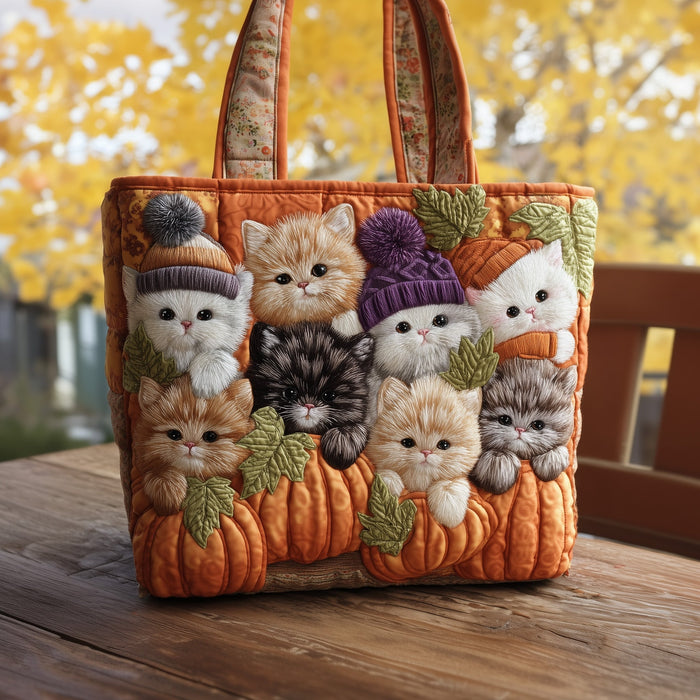 Sac cabas chat matelassé