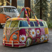 Gesteppte Reisetasche – Blumenpfad