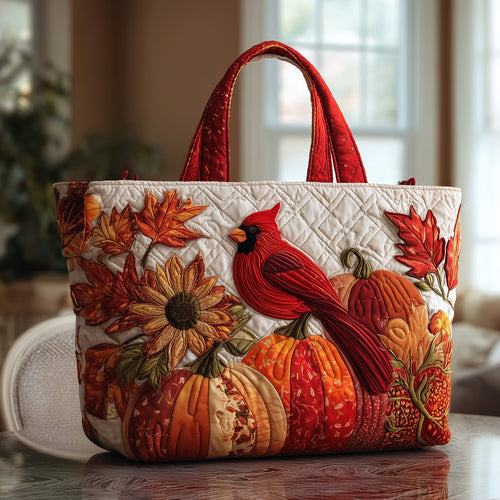 Sac cabas cardinal rouge matelassé