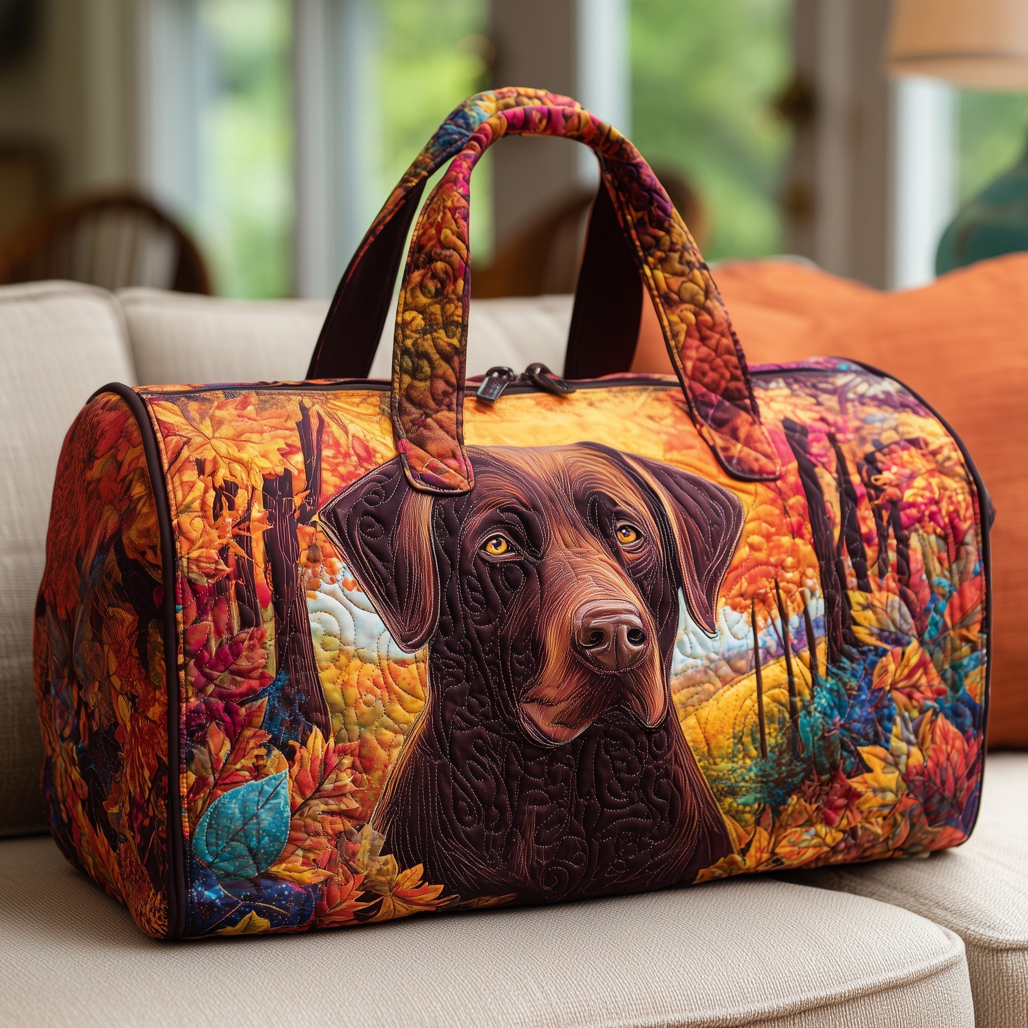 Sac de voyage matelassé Labrador d'Automne