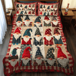 Ensemble de lit matelassé 3 pièces - Gnome de Noël