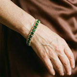 Bracelet or et vert