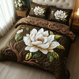 Ensemble de lit matelassé 3 pièces - Magnolia