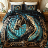 Ensemble de lit matelassé 3 pièces - Sabot Doré