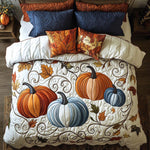 Ensemble de lit matelassé 3 pièces - Automne