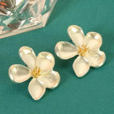 Boucles d'oreilles fleurs dorées