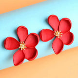 Boucles d'oreilles fleurs dorées