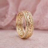 Bague ouverte dorée