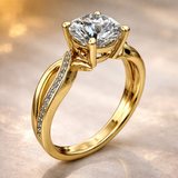 Bague dorée « Éclat éternel »