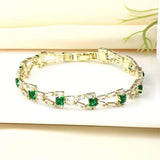 Bracelet tennis doré