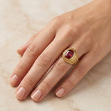 Bague dorée Ravella