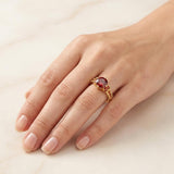 Bague dorée Selia