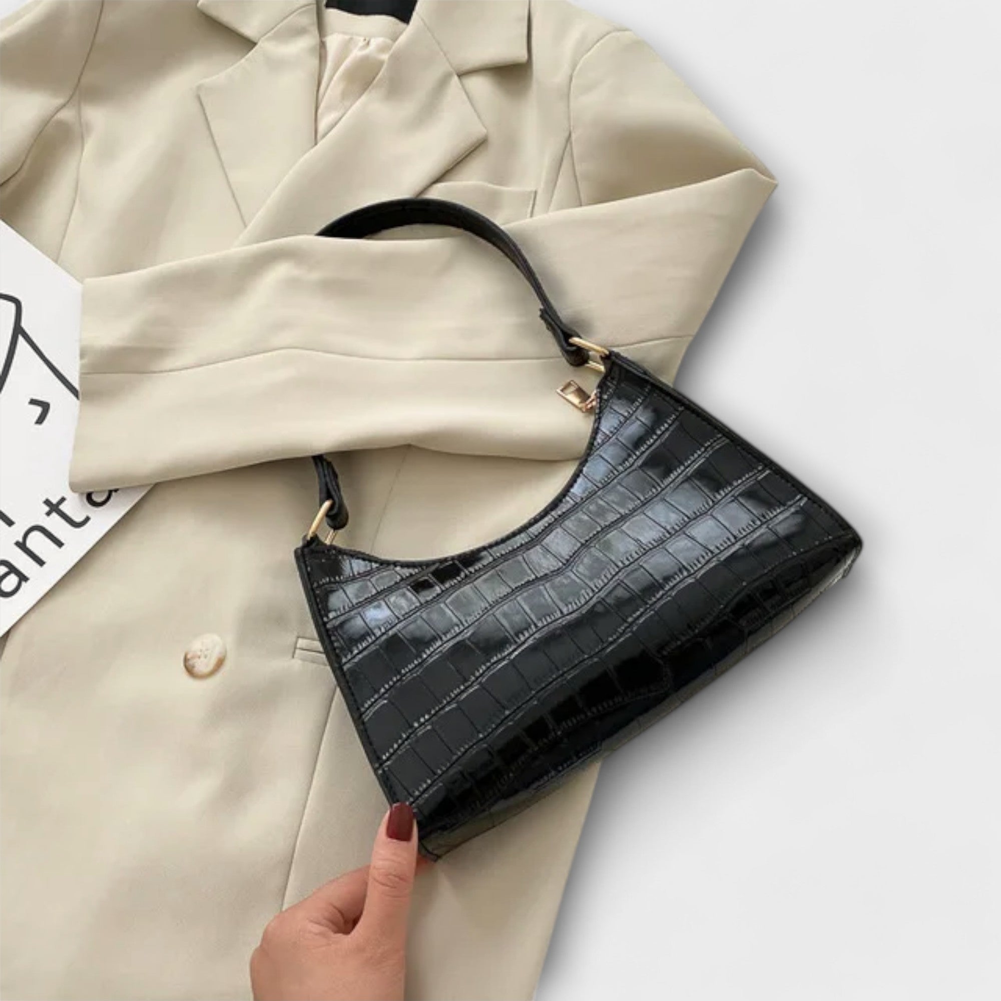 Esmée – Lacktasche mit Henkeln