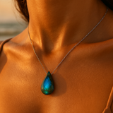 Collier « Lagon » avec labradorite