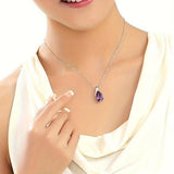 Halskette „Verena“ mit Amethyst