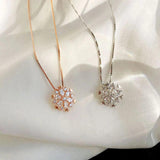 Collier cristal « Neige brillante »