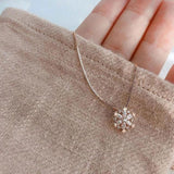 Collier cristal « Neige brillante »
