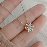 Collier cristal « Neige brillante »