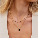 Collier avec pendentif Lucia en noir