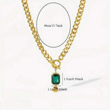 Collier grand pendentif émeraude | Or