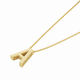 Initialen-Halskette in Gold