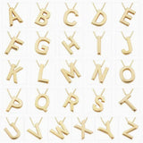 Initialen-Halskette in Gold