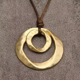 Collier pendentif géométrique irrégulier