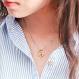 Collier lune et chat