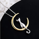Collier lune et chat