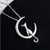 Collier lune et chat