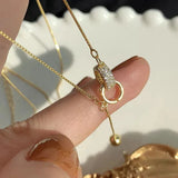 Collier deux anneaux