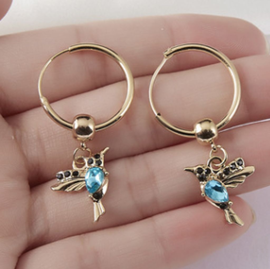 Ensemble « Caméléon » : collier et boucles d'oreilles
