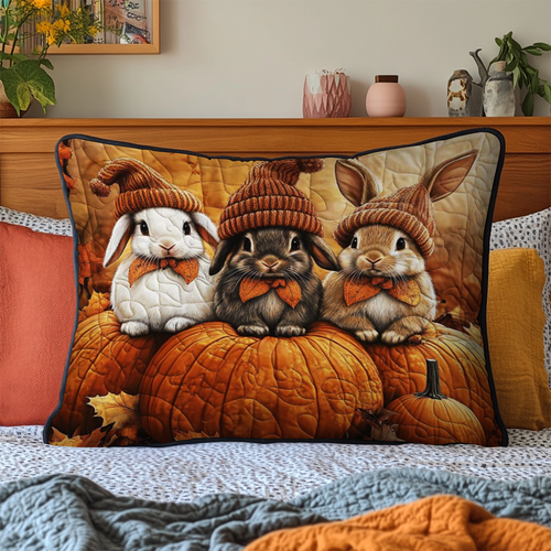 Taie d'oreiller matelassée Lapin de la Récolte