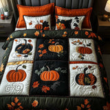 Ensemble de lit matelassé 3 pièces - Automne