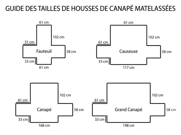 Housse de canapé matelassée Forêt d'Automne