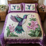 Ensemble de lit matelassé 3 pièces - Lueur du Colibri