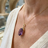 Collier impérial améthyste ovale